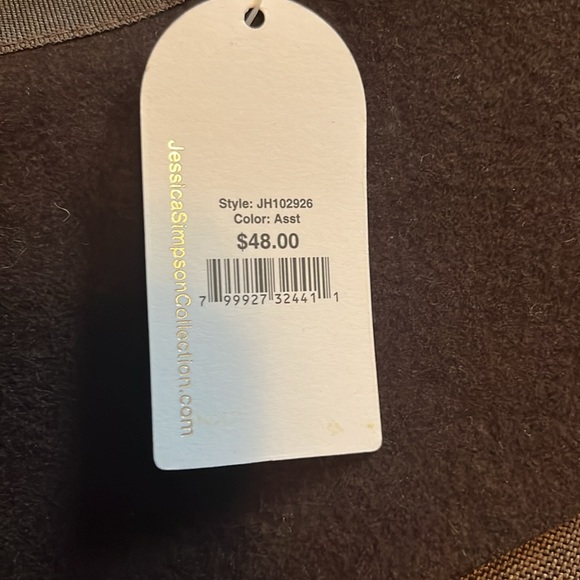 NWT Jessica Simpson brown Wool hat - Picture 5 of 5